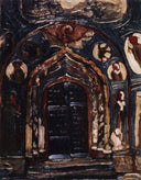 Yaroslavl. Church of Virgin Nativity. by Nicholas Roerich — religious oil painting wall art, Art Nouveau Modern