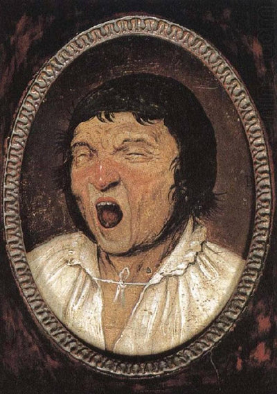 Yawning Man (disputed attribution) in modern living room
