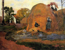 Yellow Haystacks (Golden Harvest) by Paul Gauguin — rural oil painting wall art, Post Impressionism