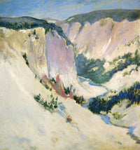Yellowstone Park by John Henry Twachtman — hand-painted botanical oil painting reproduction on canvas