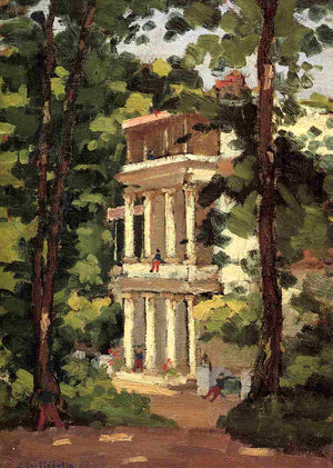 Yerres, Colonnade of the Casin - Gustave Caillebotte