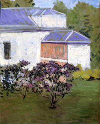Yerres, Part of the South Façade of the Casin by Gustave Caillebotte — hand-painted architectural oil painting reproduction on canvas