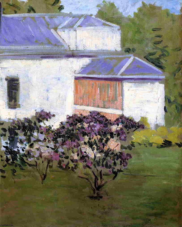 Yerres, Part of the South Façade of the Casin - Gustave Caillebotte