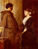 Yes by John Everett Millais — male oil painting wall art, Realism