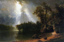 Yosemite by Albert Bierstadt — hand-painted botanical oil painting reproduction on canvas