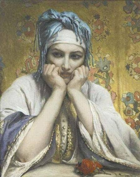 Young Arab Woman from Tanger on gallery wrap