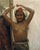 Young Balinese Girl with Hibiscus in entryway
