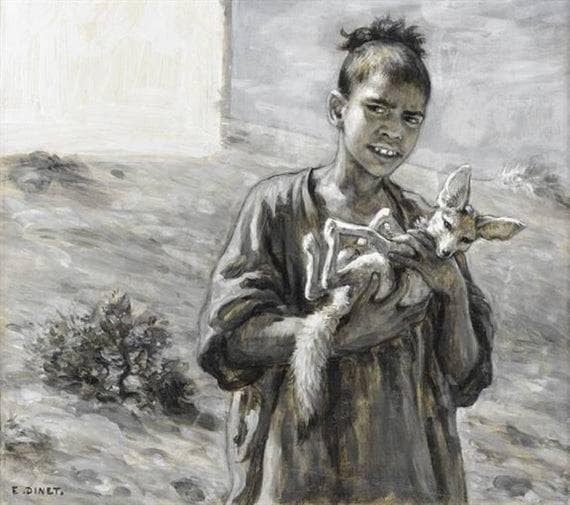Young Boy with a Fennec