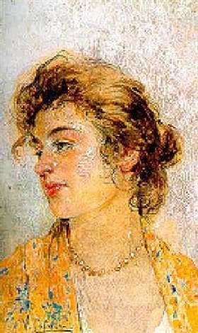 Young commoner by Vincenzo Caprile — hand-painted portrait oil painting reproduction on canvas