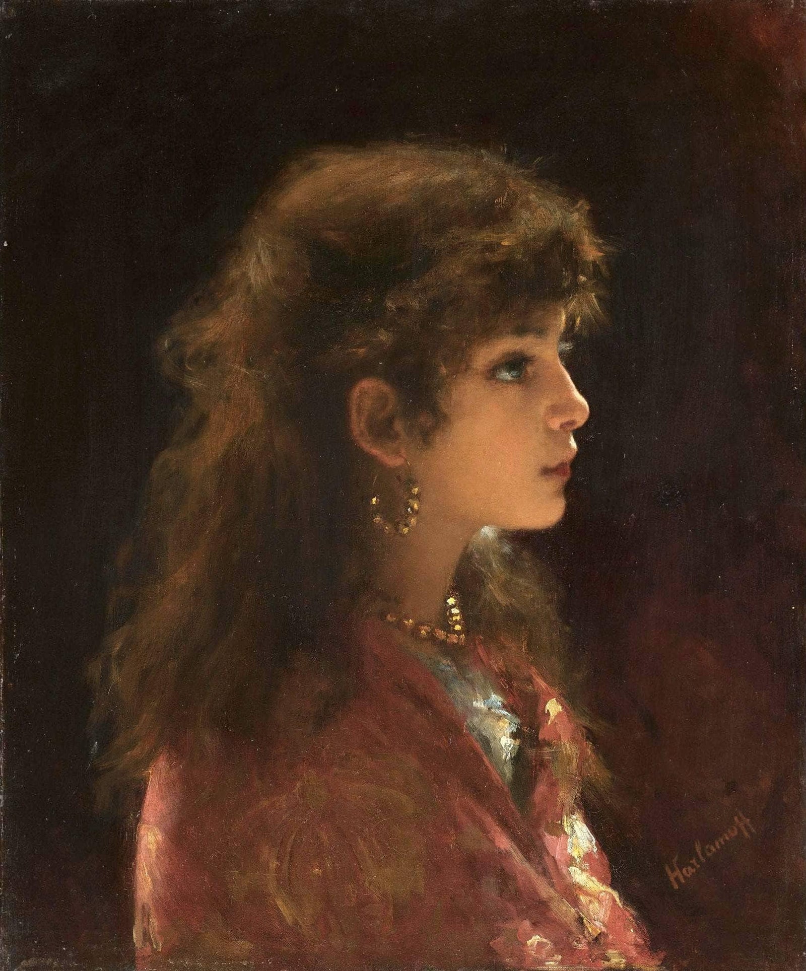Young Girl in Profile