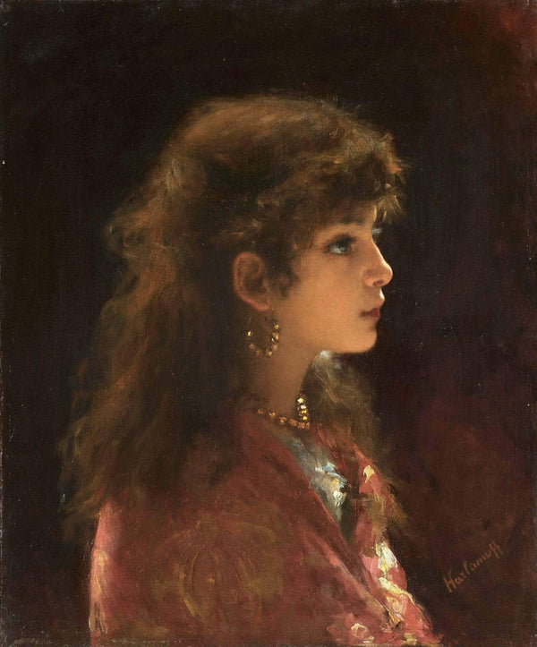 Young Girl in Profile