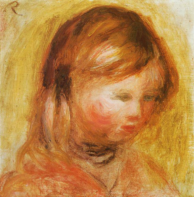 Young Girl by Pierre-Auguste Renoir — hand-painted portrait oil painting reproduction on canvas