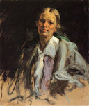 Young Girl by William Merritt Chase — male oil painting wall art, Impressionism