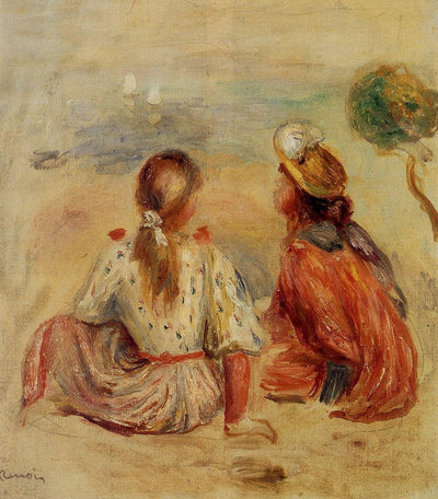 Young Girls on the Beach in modern living room