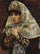 Young lady with his arms folded (Study to "Boyarynya Morozova") in home office