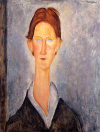 Young Man (Student) by Amedeo Modigliani — hand-painted portrait oil painting reproduction on canvas