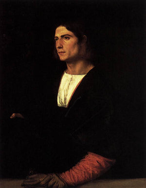 Young Man with Cap and Gloves - Titian