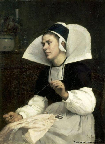 Young Mother (Girl from Brittany) in entryway