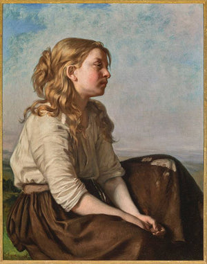 Young peasant girl - Alexandre Antigna