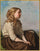 Young peasant girl in home office