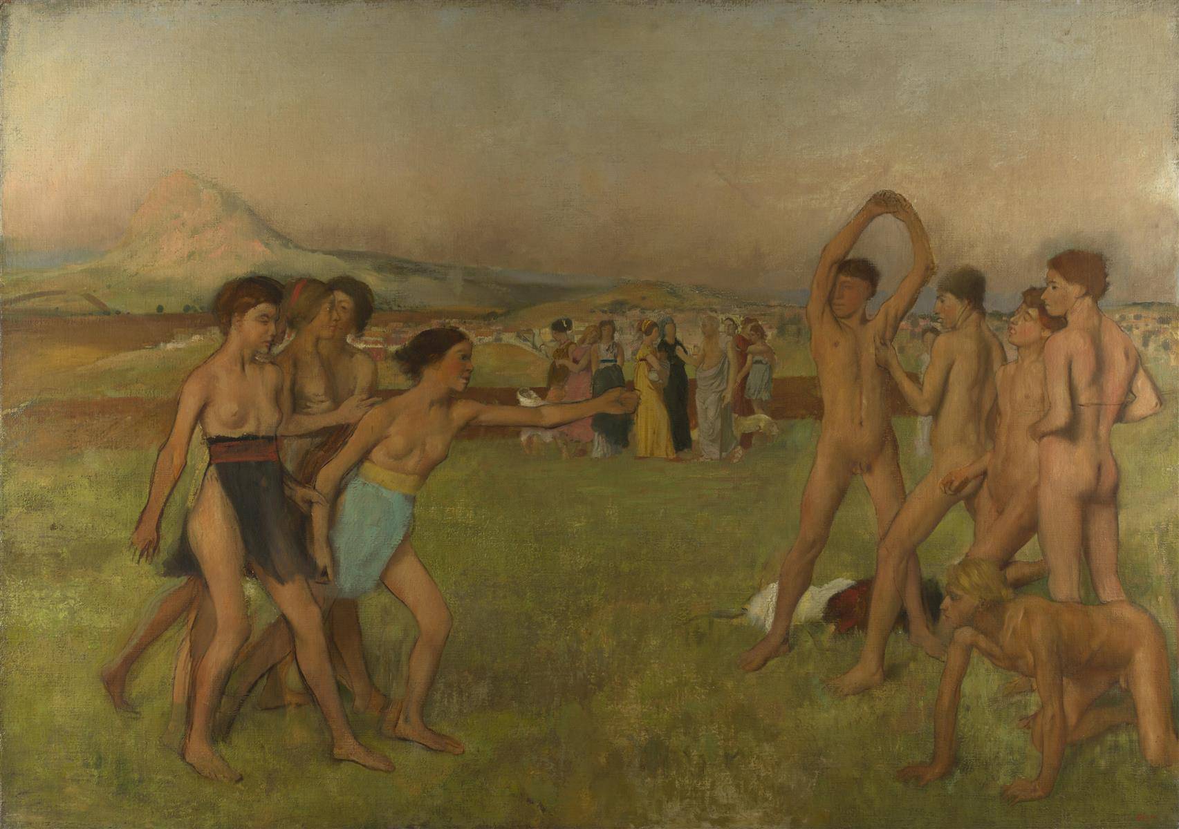 Young Spartans Exercising - Edgar Degas