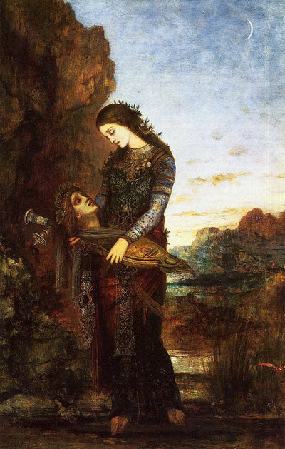 Young Thracian Woman Carrying the Head of Orpheus in apartment