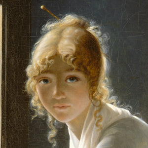 Young Woman Drawing (detail)