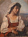 Young woman from Ciociaria in study