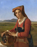 Young Woman from Sonnino by Louis Léopold Robert — male oil painting wall art, Neoclassicism