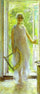 Young Woman on the Threshold in entryway
