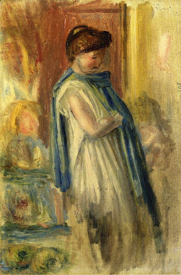 Young Woman Standing - Pierre-Auguste Renoir