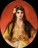 Zarina, a Jewish woman from Smyrna by Elisabeth Jerichau-Baumann — hand-painted portrait oil painting reproduction on canvas