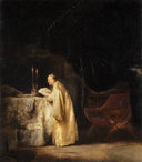 Zechariah in the Temple by Jan Lievens — religious oil painting wall art, Baroque