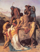 Zenobia found by shepherds on the banks of the Araxes by William-Adolphe Bouguereau — religion oil painting wall art, Academicism