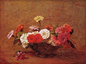 Zinnias - Henri Fantin-Latour