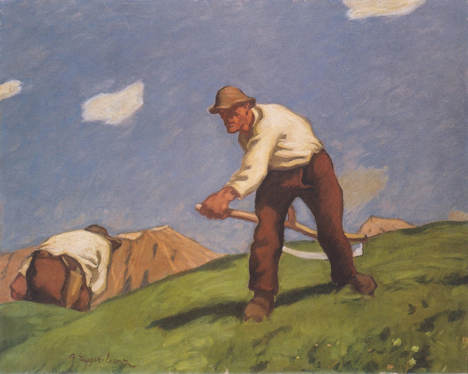 Zwei Bergmäher (zweite Fassung)