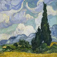 Wheat Field with Cypresses<br> <i>Vincent Van Gogh</i>